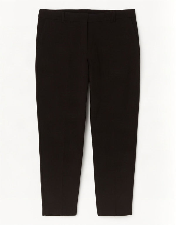 Calça chino reta feminina Marks & Spencer Reino Unido 16 grande W36 L30 preta