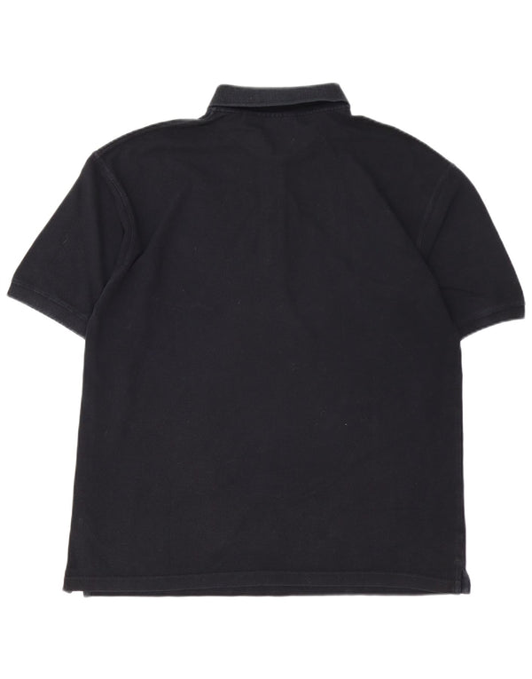 Camisa polo masculina Fila grande algodão preto