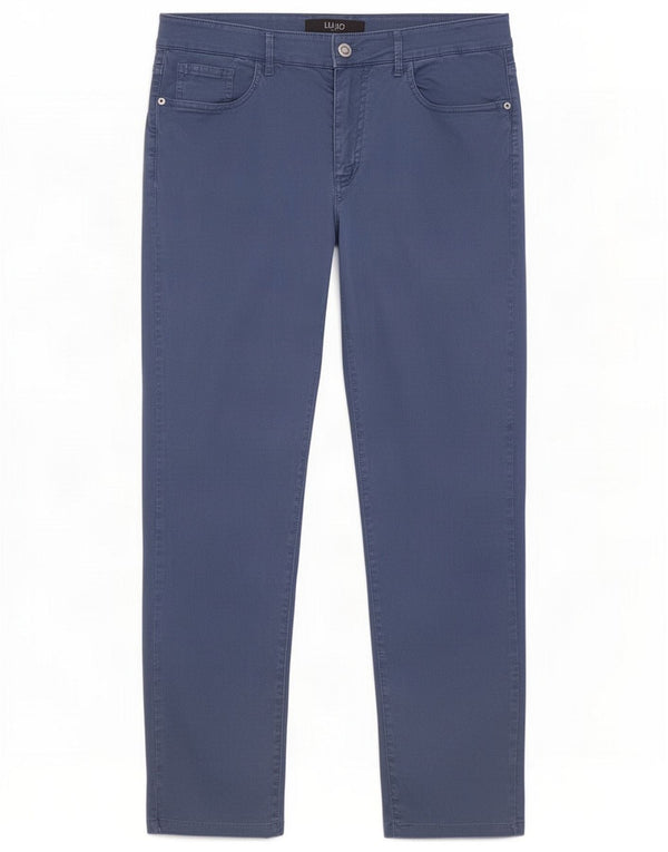 Liu Jo Mens Slim Casual Calças IT 50 Grande W34 L29 Algodão Azul