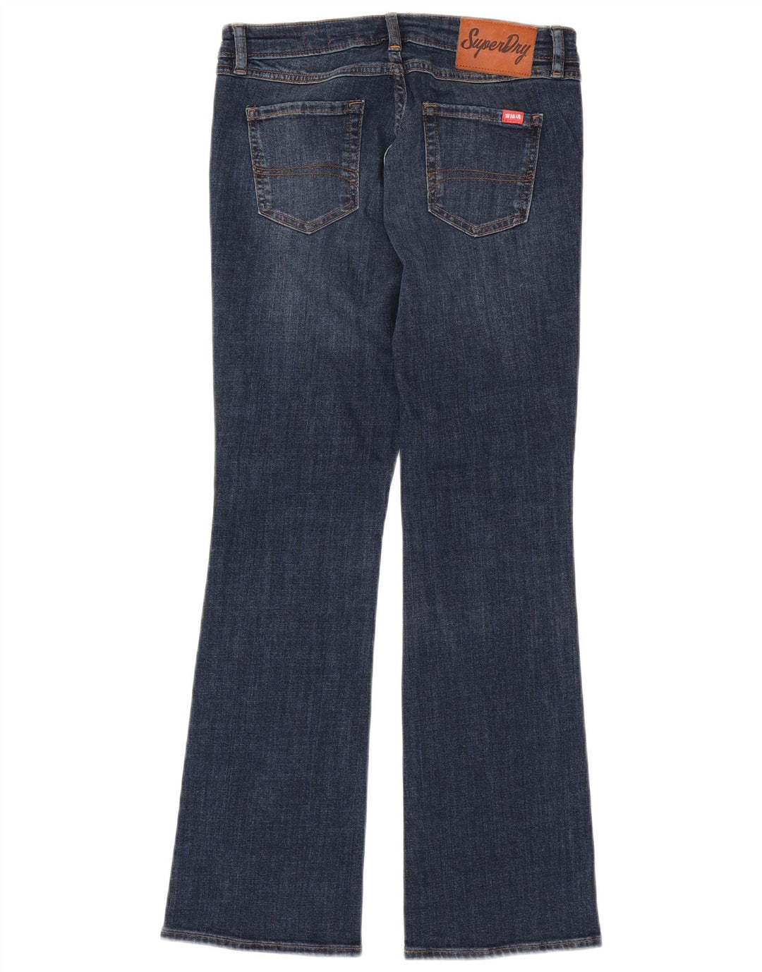 Jeans bootcut feminino SUPERDRY W28 L30 algodão azul