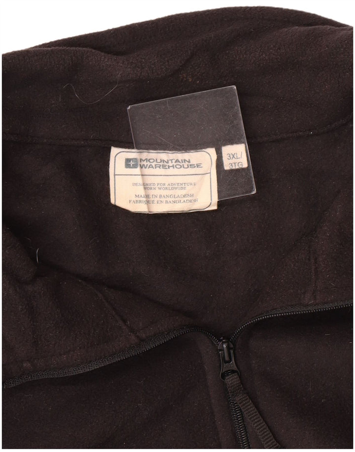 Suéter de lã masculino Mountain Warehouse com zíper e gola 3XL preto