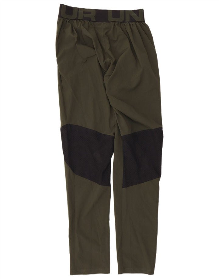 Calça esportiva masculina UNDER ARMOUR com bloco colorido cáqui pequeno