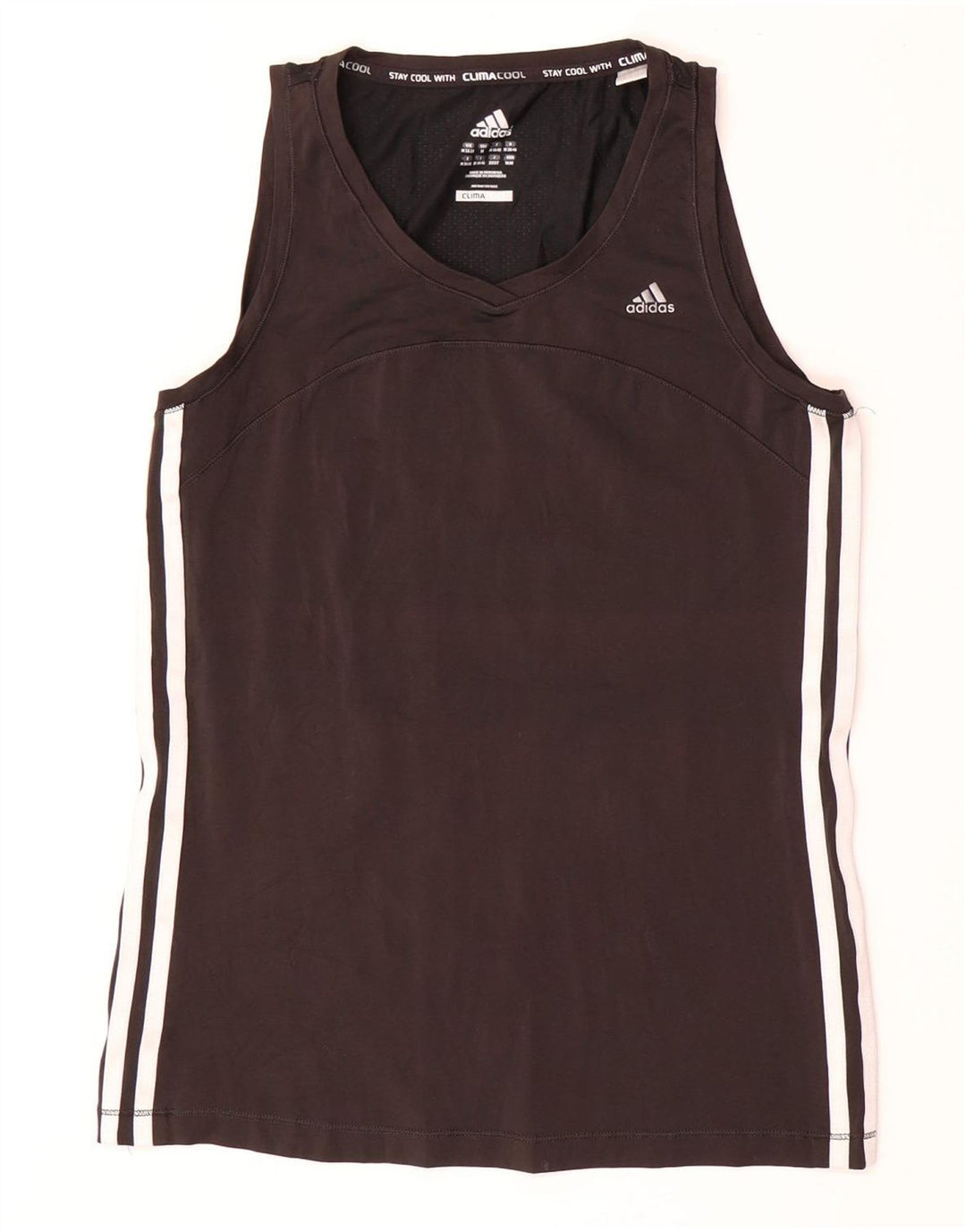 Adidas Womens Climacool Vest Top UK 12/14 Médio Preto