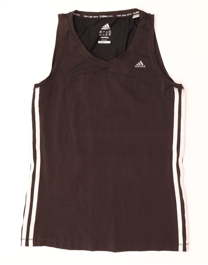 Adidas Womens Climacool Vest Top UK 12/14 Médio Preto