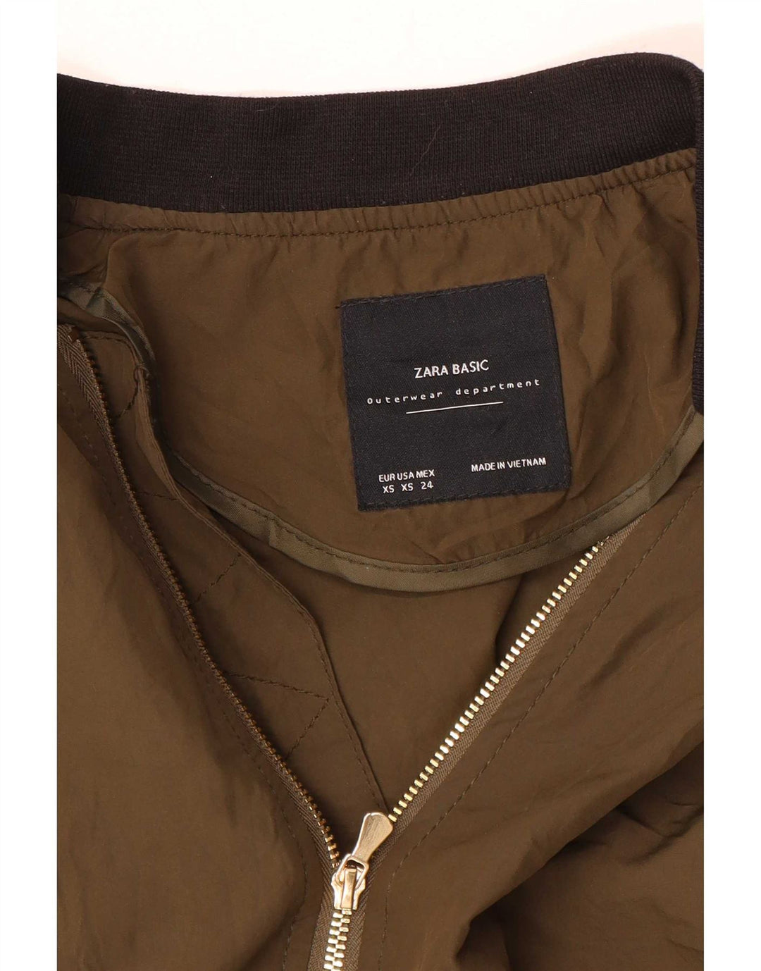 Jaqueta Bomber Oversized Feminina Zara Reino Unido 6 XS Marrom