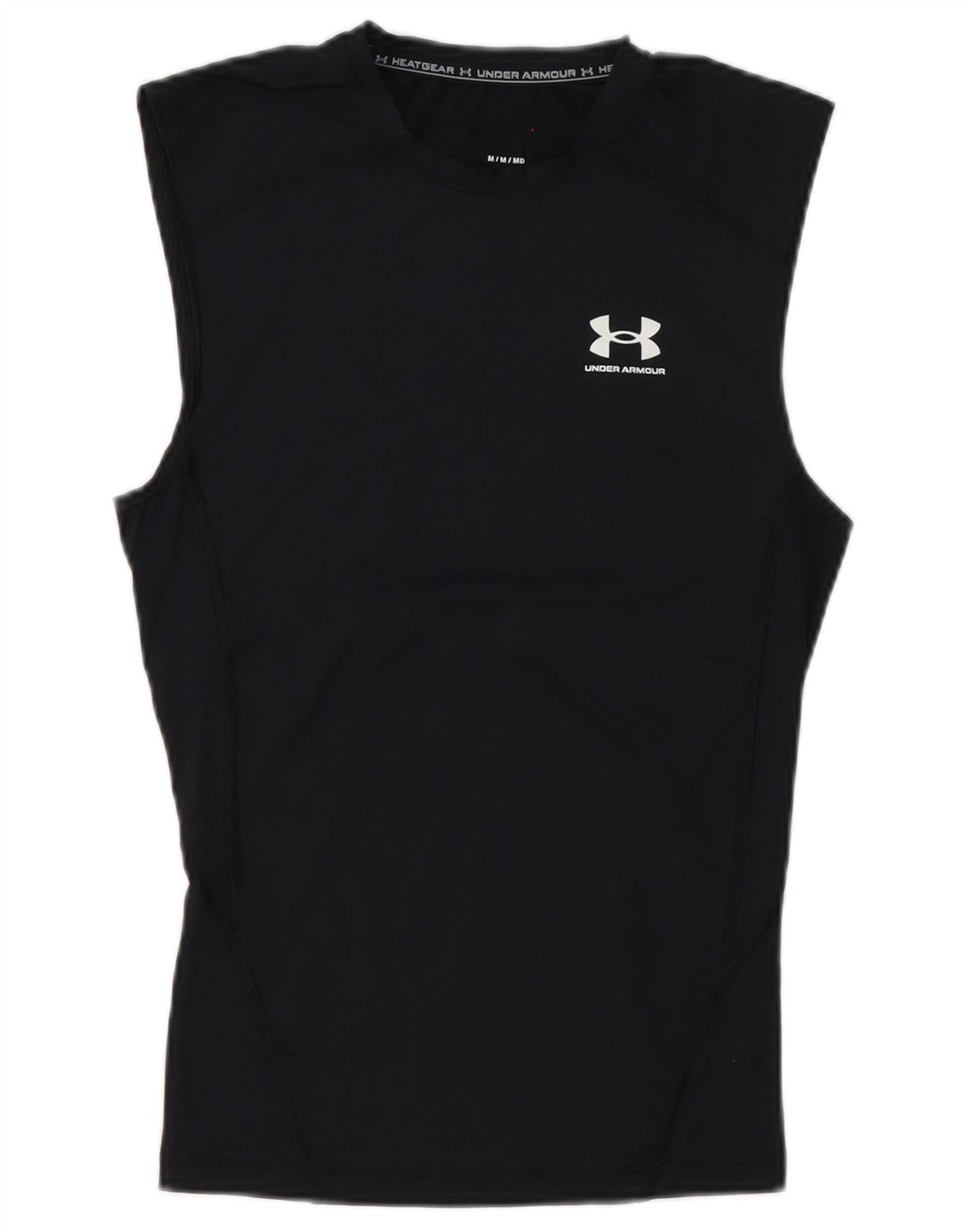 Under Armour Masculino Heat Gear Vest Top UK 12 Poliéster Preto Médio