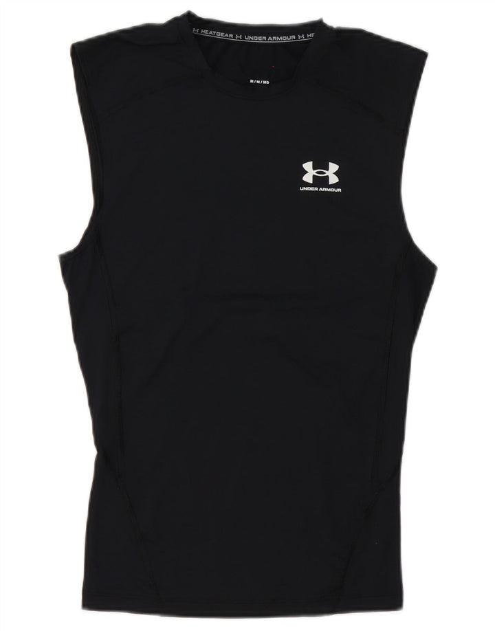 Under Armour Masculino Heat Gear Vest Top UK 12 Poliéster Preto Médio