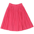 Saia plissada feminina vintage W24 XS rosa