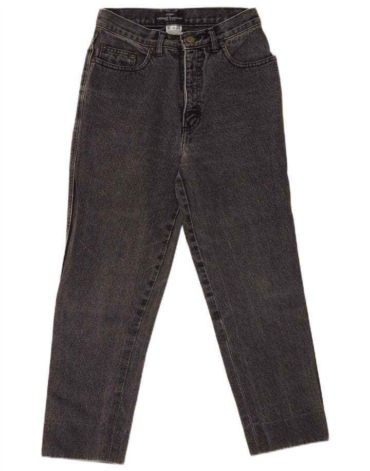 Guess Calça jeans feminina cônica W29 L24 algodão preto