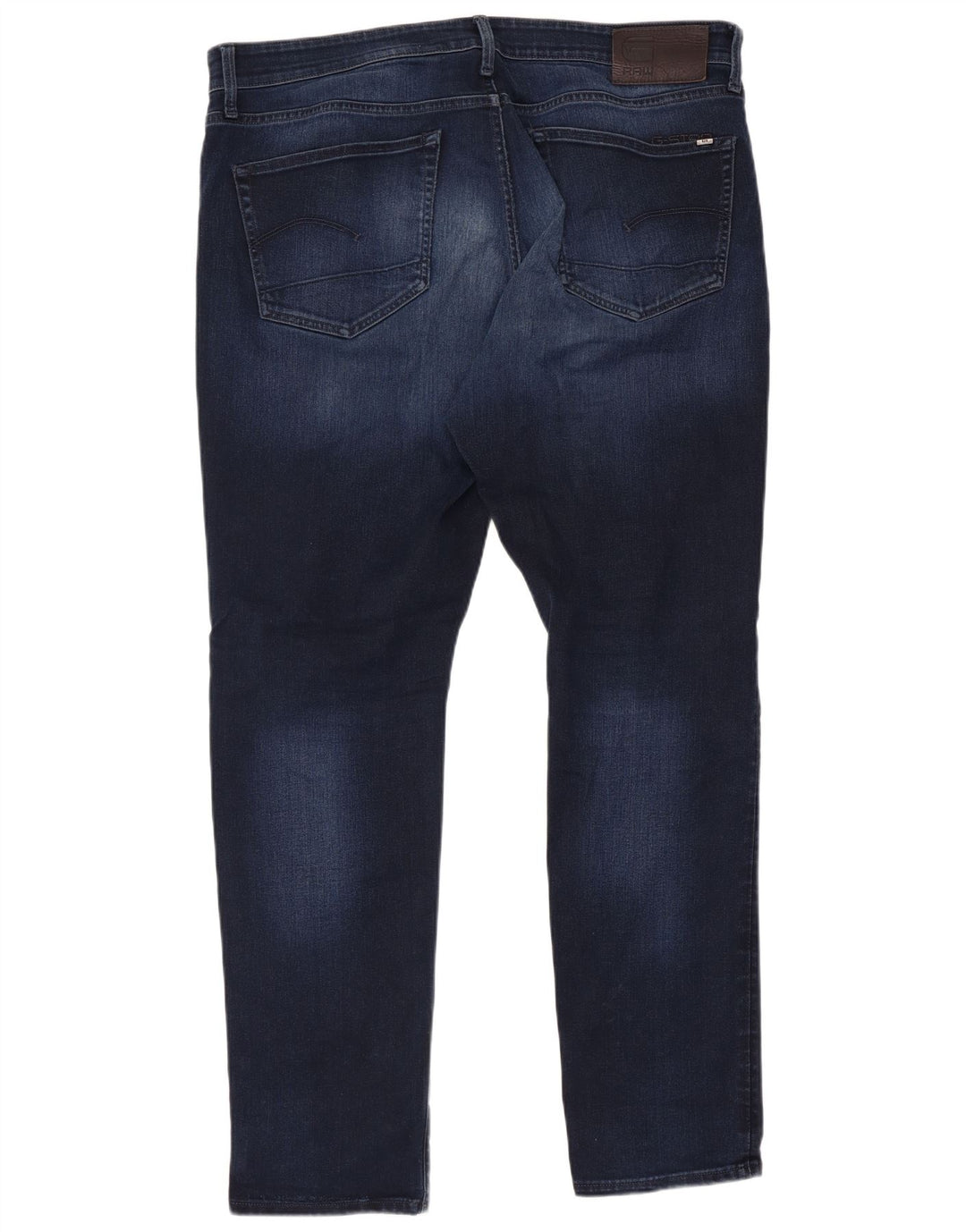 Calça jeans masculina G-STAR 3301 reta cônica W38 L34 algodão azul