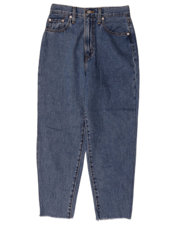 Calça jeans feminina Levi's cintura alta solta ajuste cônico W24 L23 algodão azul