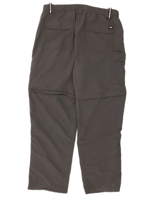 Calça cargo reta masculina The North Face grande W34 L30 cinza nylon