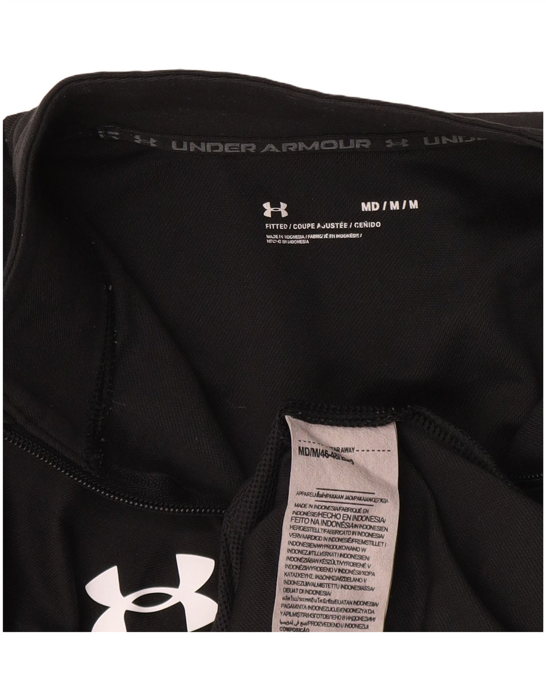 Under Armour Mens Treino Top Jaqueta Poliéster Preto Médio