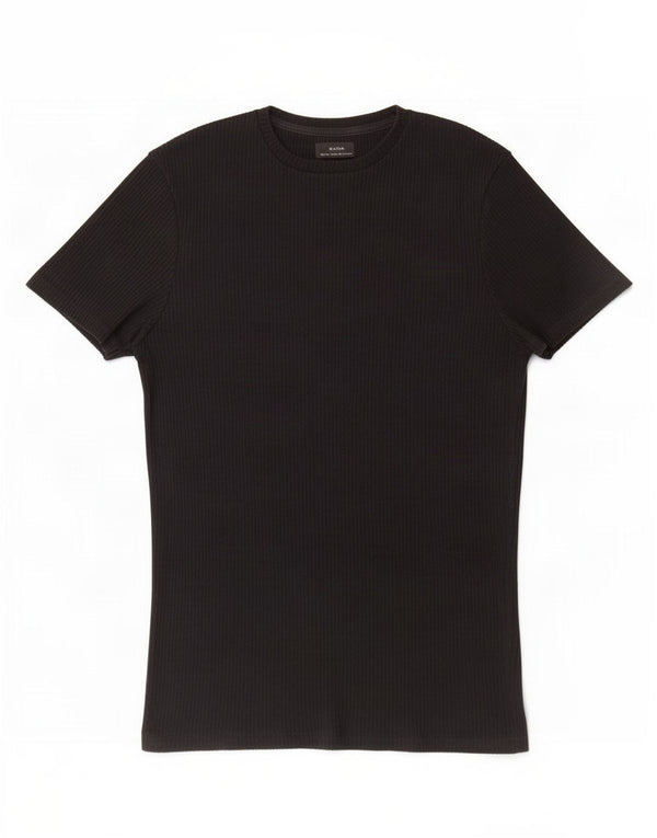 Zara Camiseta masculina grande preta