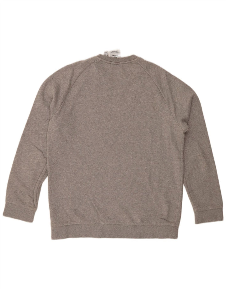 ADIDAS Mens Moletom Jumper Médio Algodão Cinza