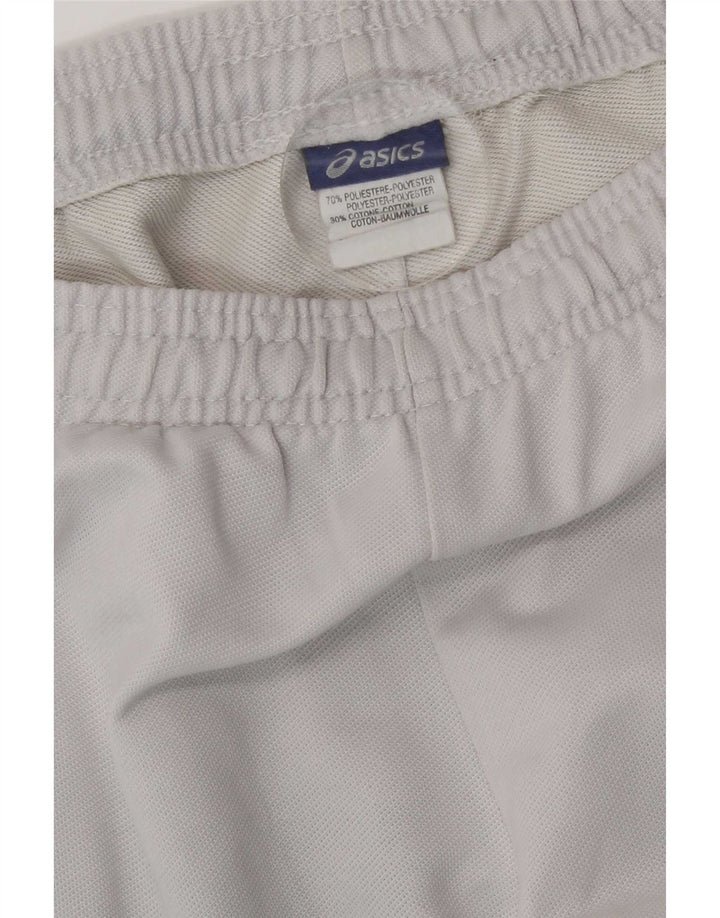 Calça de treino masculina Asics Graphic cinza médio poliéster