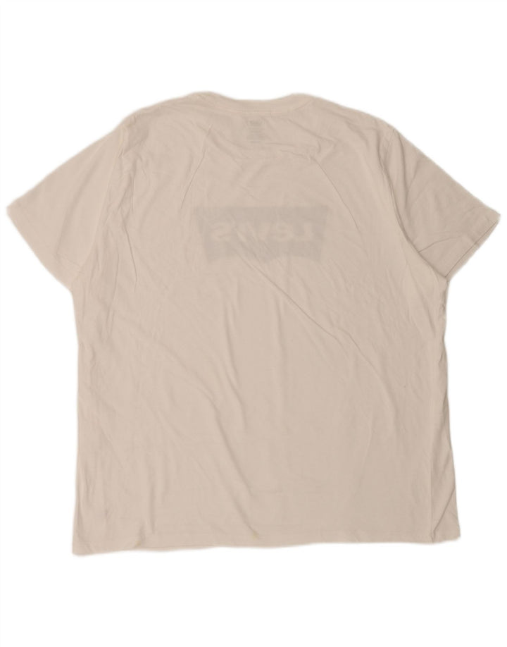 Camiseta masculina estampada padrão LEVI'S XL branca