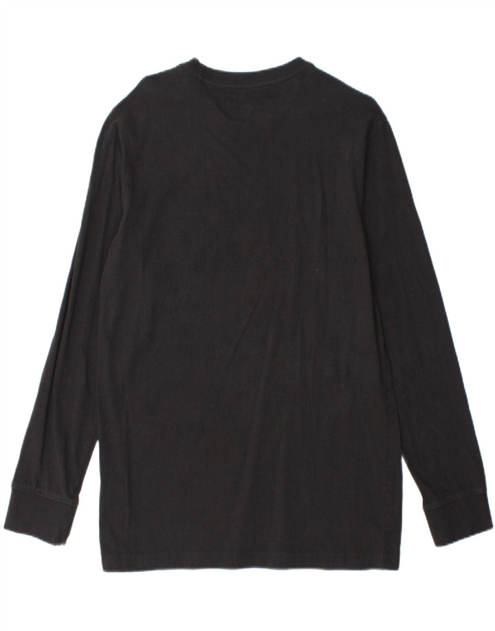 LEE Mens Classic Fit Top Manga Longa Médio Algodão Preto
