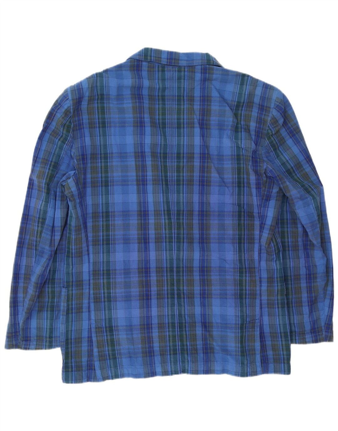 Jaqueta blazer masculina Carrera com 2 botões UK 40 grande xadrez azul