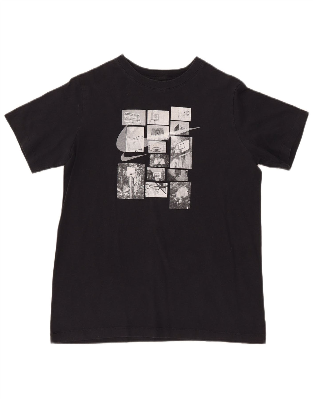 Camiseta feminina NIKE com estampa gráfica UK 18 XL preta