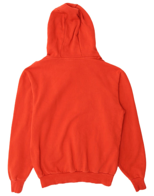 Ellesse moletom feminino com capuz e ajuste solto gráfico Reino Unido 12 algodão vermelho médio
