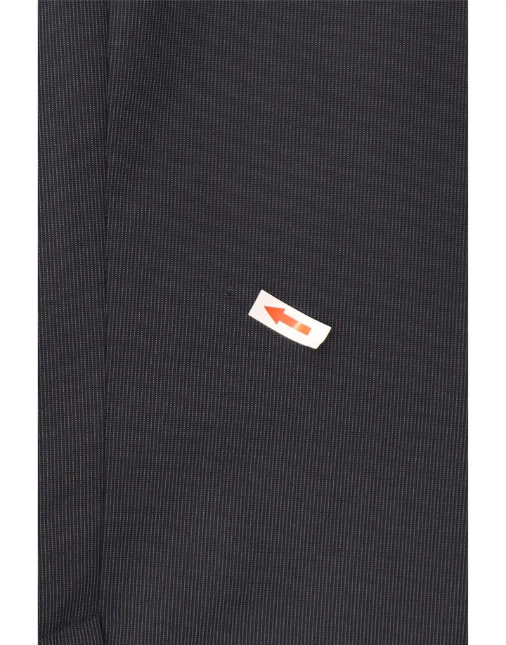 Jaqueta Blazer Masculina Massimo Dutti com 2 Botões EU 48 Médio Azul Marinho Riscas de Giz