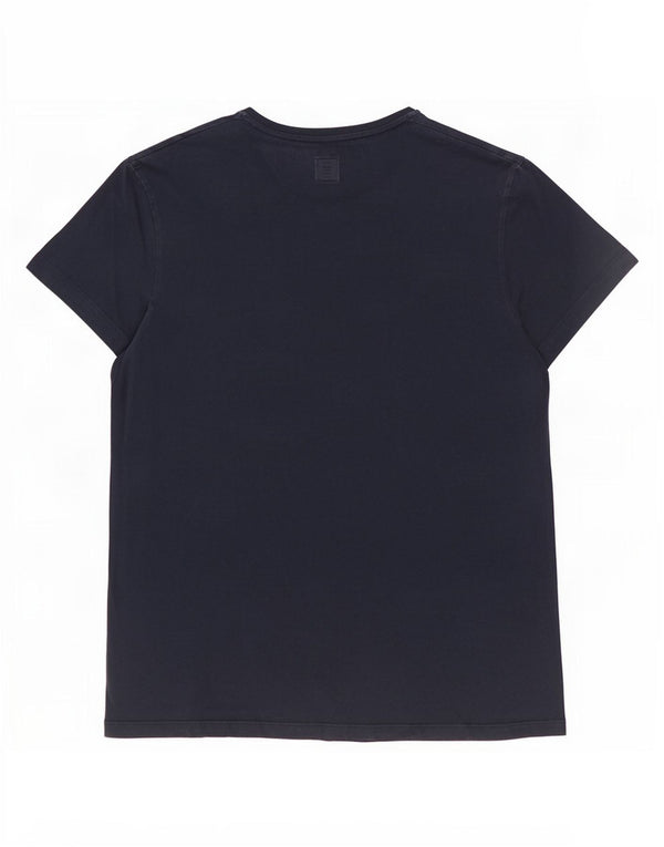 Camiseta gráfica masculina Jack Wills Top médio algodão azul marinho