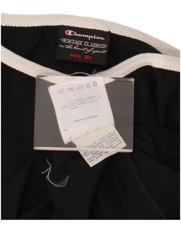 Campeão feminino Heritage Classics Cami Top UK 18 XL algodão preto