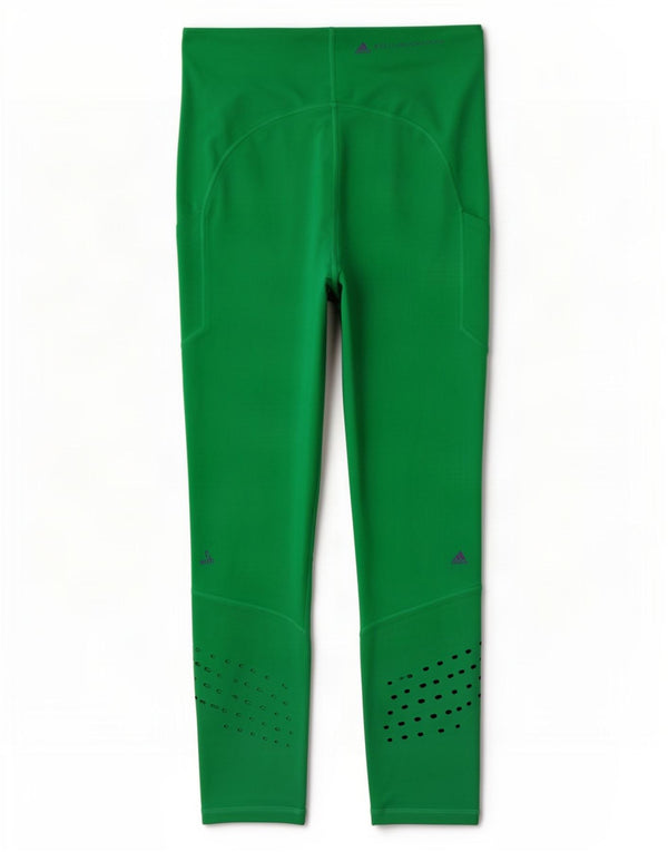 Leggings Adidas Femininas Crop Graphic UK 16/18 Grande Verde