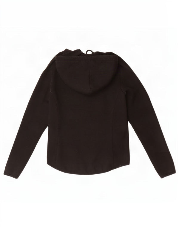 Suéter Superdry feminino com capuz e zíper UK 12 poliéster preto médio