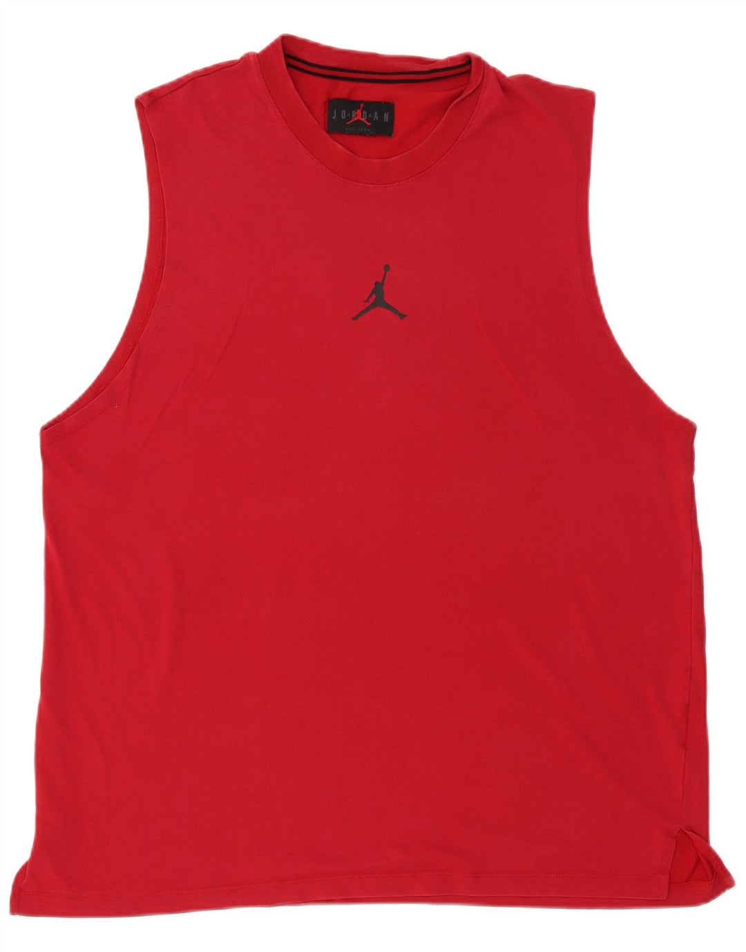 Jordan Mens Colete Top XL Algodão Vermelho