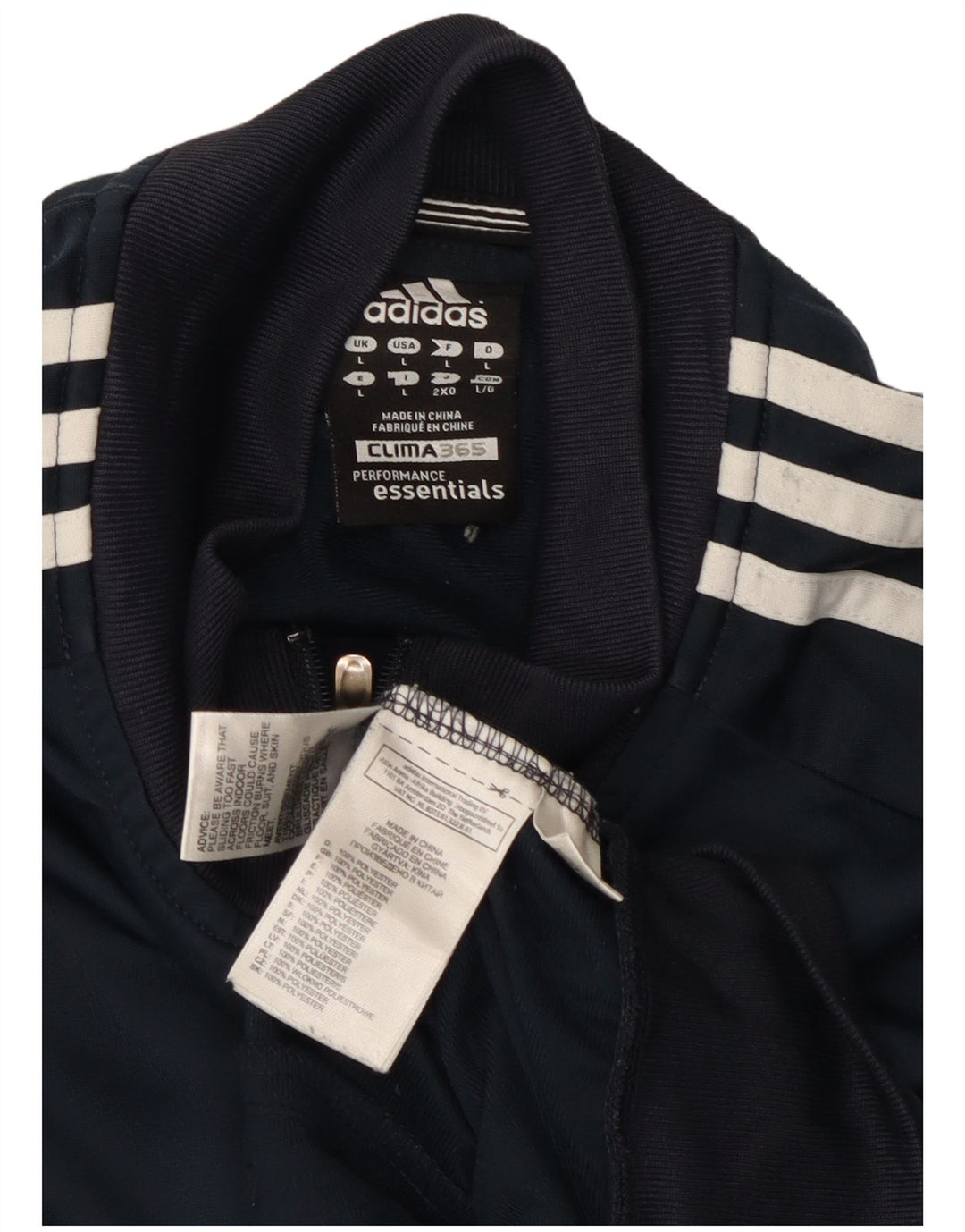 Adidas Mens Clima 365 Tracksuit Top Jacket Grande Poliéster Azul Marinho