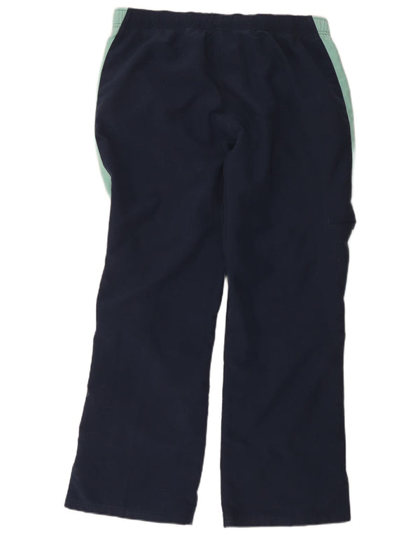Calça de treino regular feminina Reebok UK 14 grande bloco colorido azul marinho