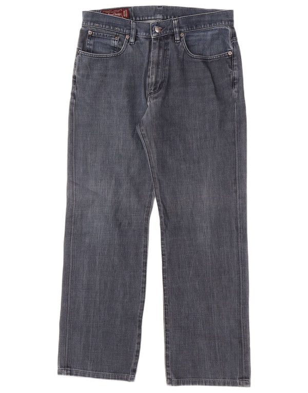 Marlboro Classics Mens Straight Jeans W32 L29 Azul Algodão