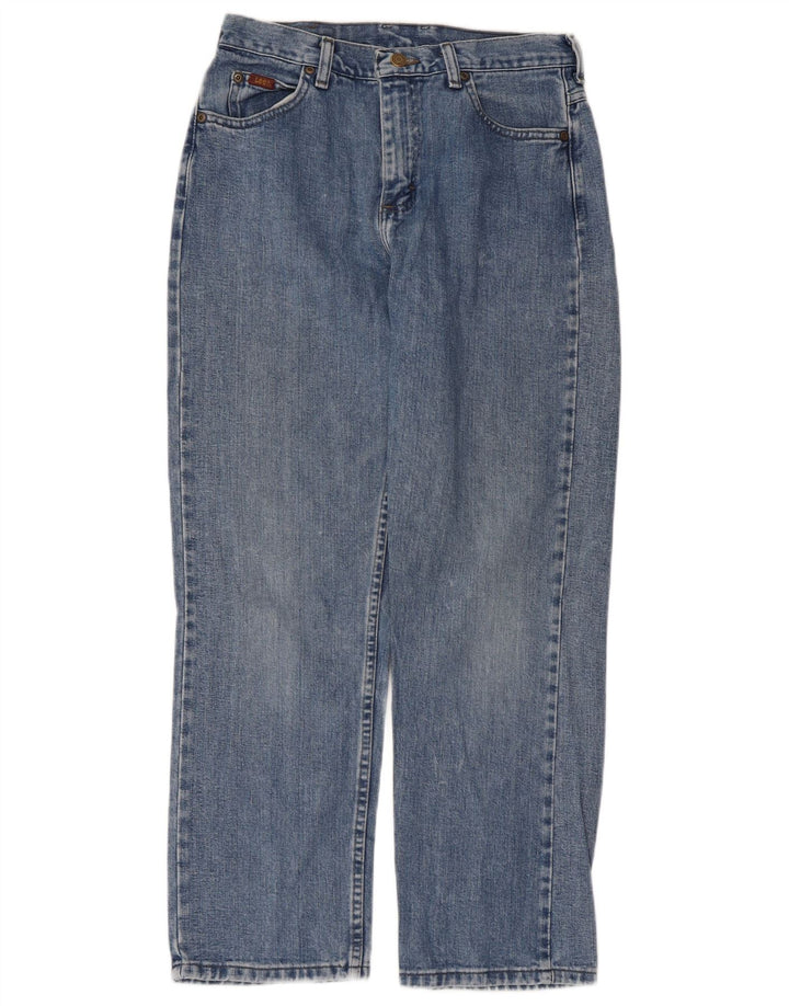 Lee Womens Petite Straight Jeans US 6 Médio W28 L28 Algodão Azul