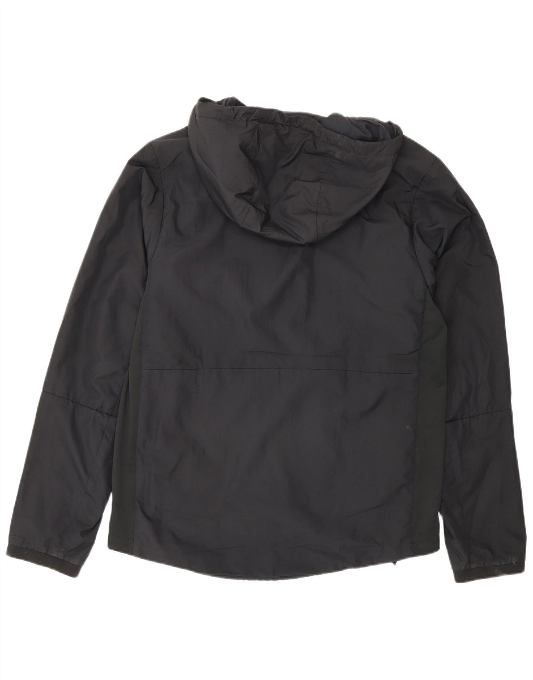 Jaqueta masculina Nike Therma-Fit com capuz e jaqueta pequena de poliéster preto
