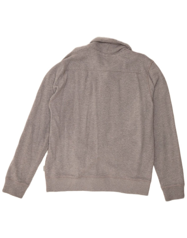 Ted Baker Mens Treino Top Jaqueta Tamanho 4 Grande Algodão Cinza