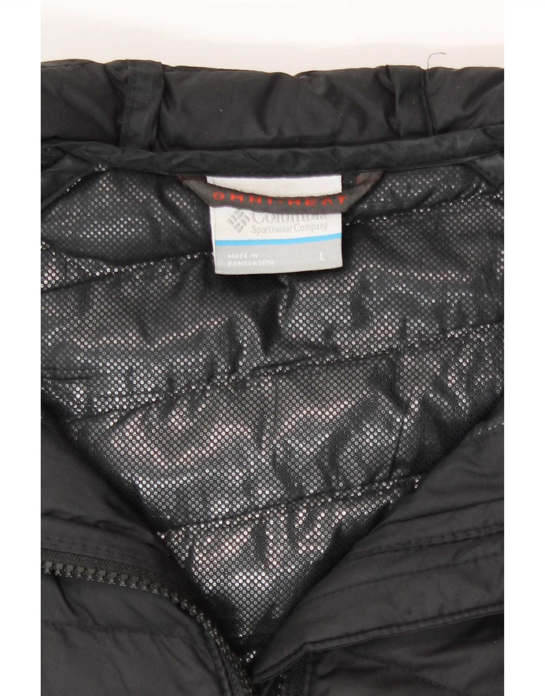 Jaqueta acolchoada com capuz feminina Columbia UK 16 grande poliéster preto