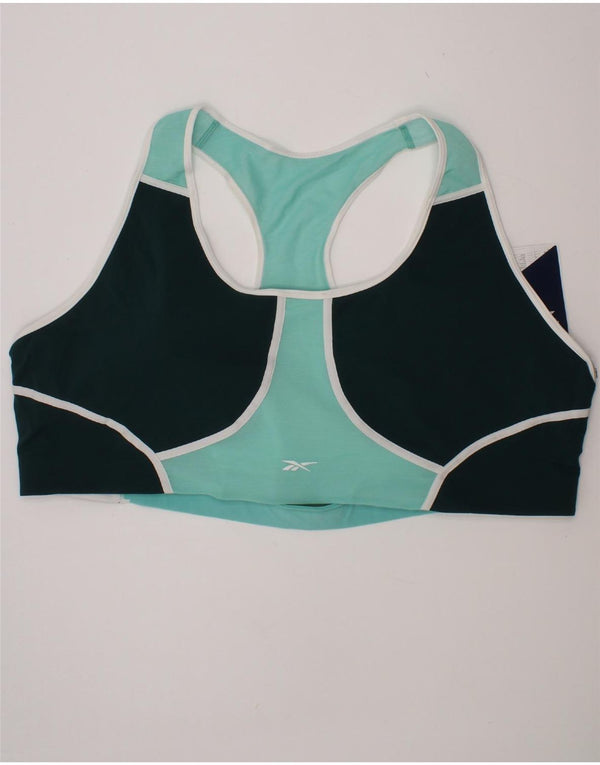Reebok Speedwick Top Feminino UK 26/28 4XL Turquesa Colourblock Esportes