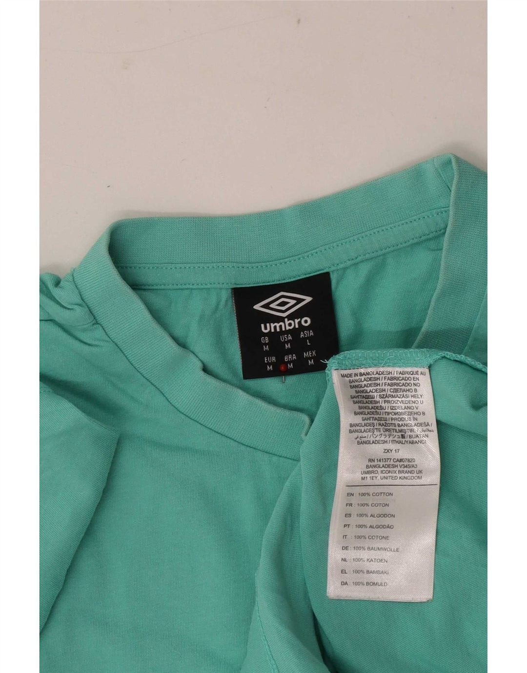 Camiseta masculina gráfica Umbro Top médio algodão verde