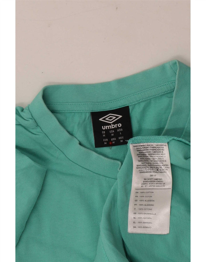 Camiseta masculina gráfica Umbro Top médio algodão verde