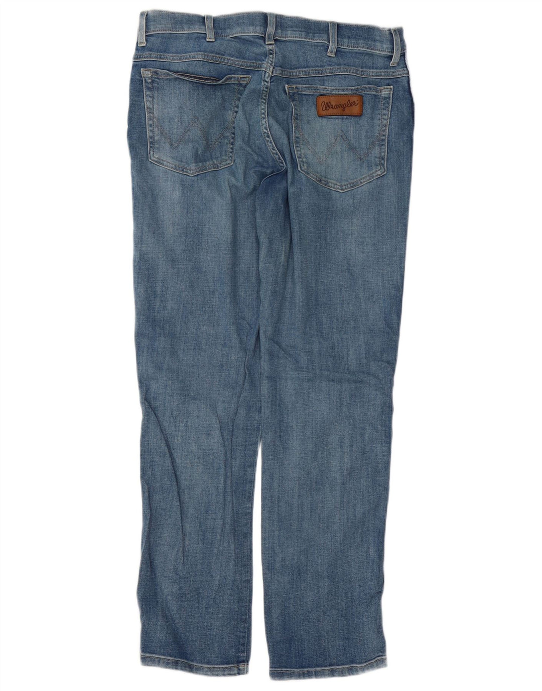 Wrangler Masculino Texas Straight Jeans W36 L30 Azul Algodão