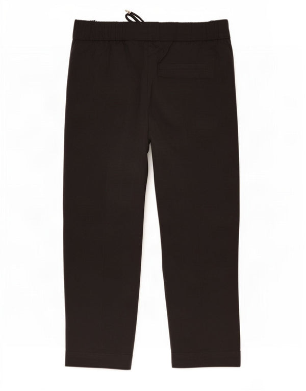 Calça feminina Marks & Spencer cortada UK 16 grande W36 L25 preta viscose