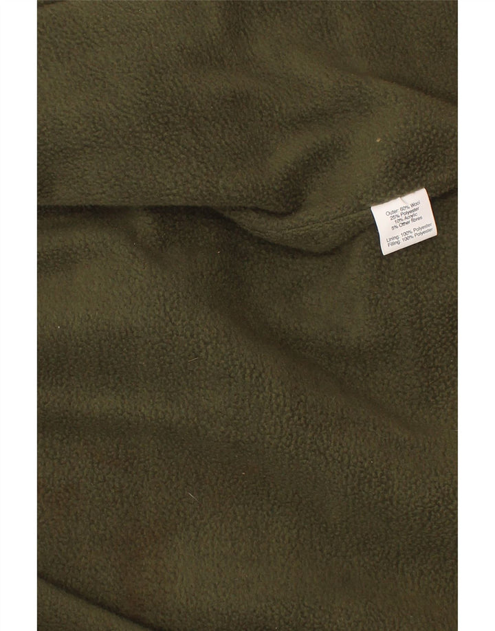 Sobretudo vintage para meninos 4-5 anos lã xadrez cáqui