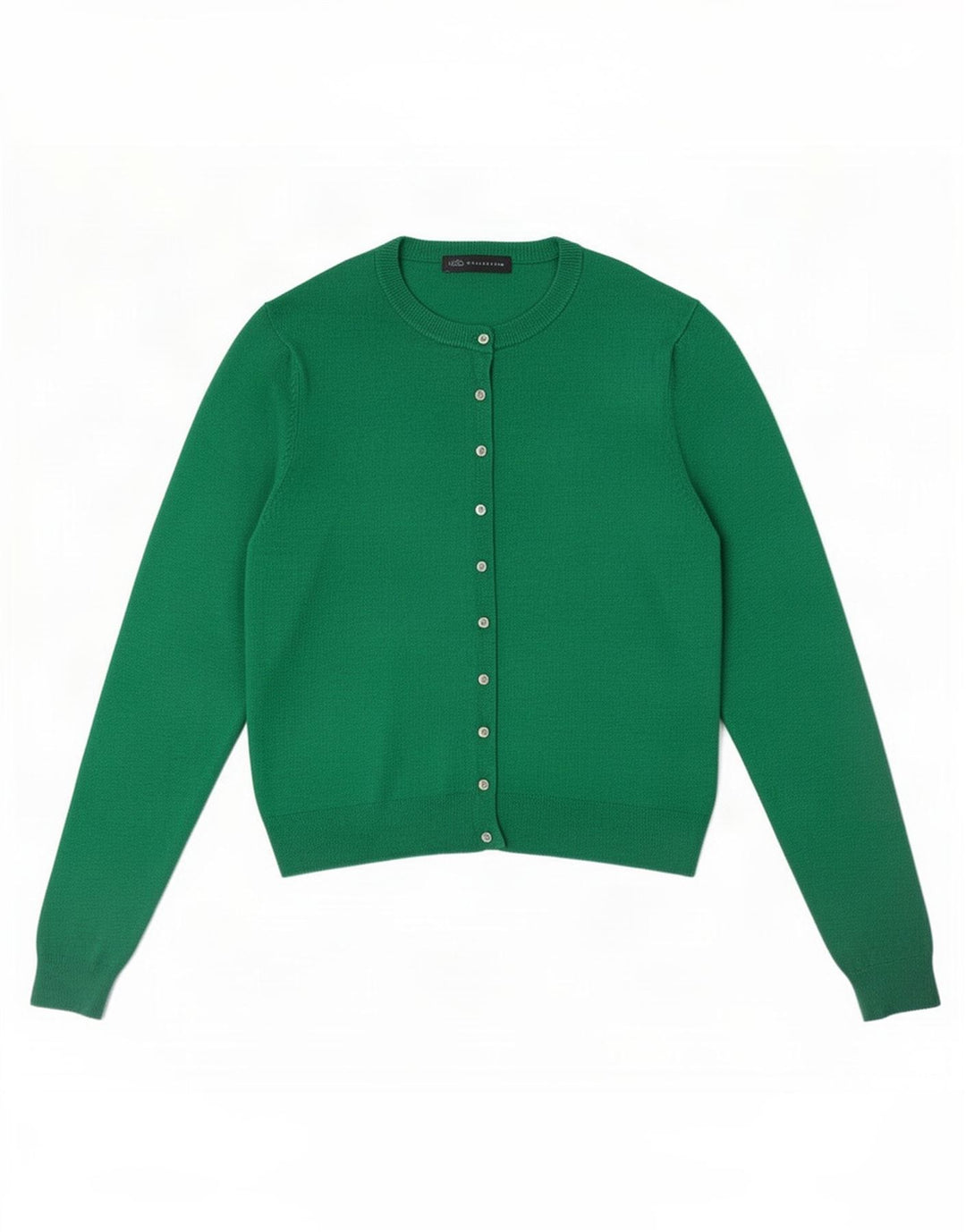 Suéter cardigã feminino Marks & Spencer UK 14 grande viscose verde