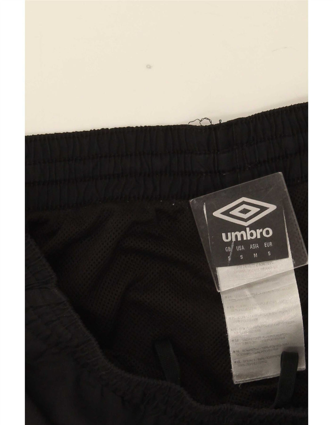 Umbro Mens Sport Shorts Pequeno Poliéster Preto