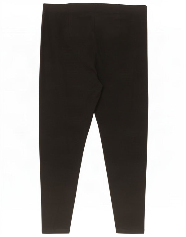 Calças cortadas justas femininas Marks & Spencer UK 20 2XL W36 L26 pretas