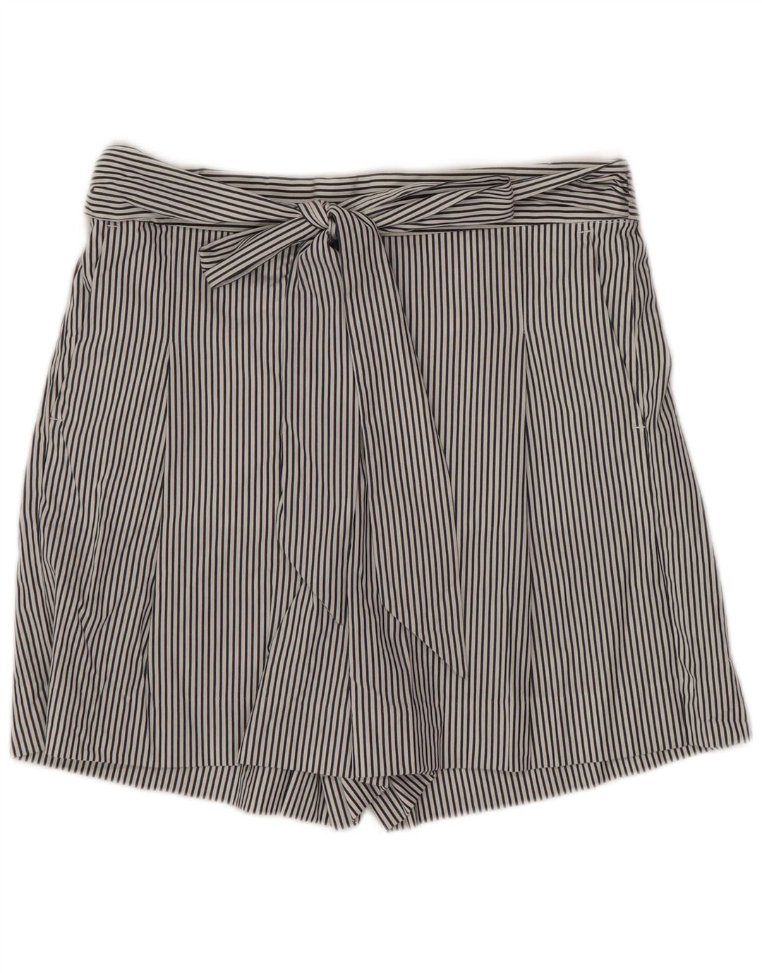 J. CREW Shorts Chino feminino US 4 pequeno W30 algodão listrado branco