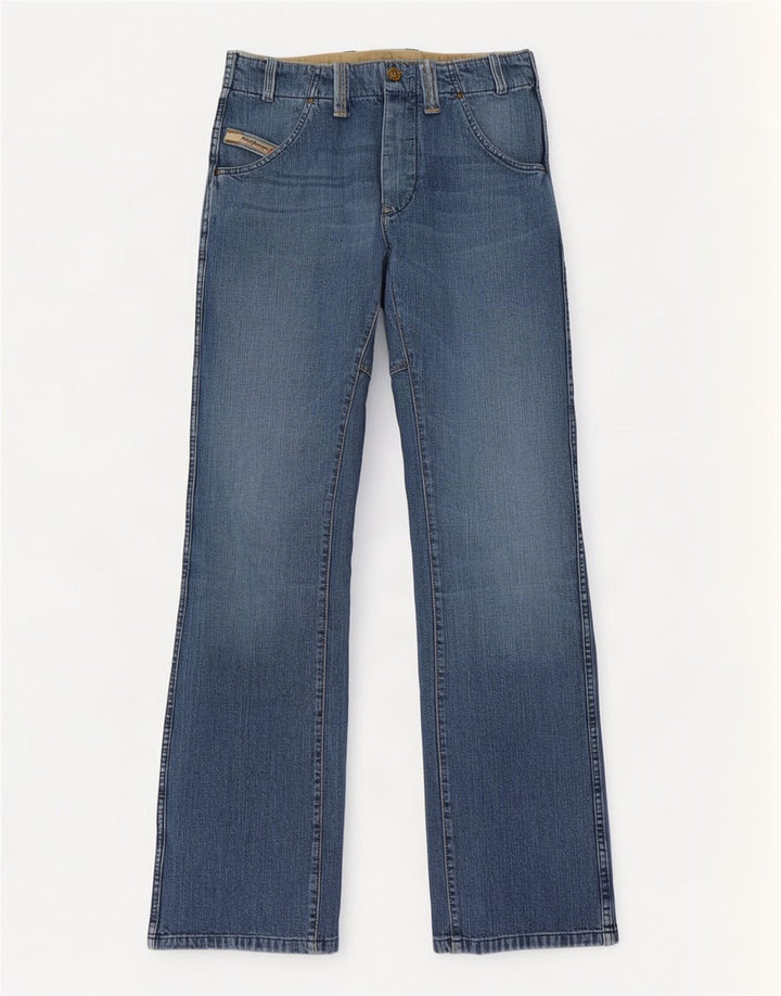Diesel feminino bootcut jeans W28 L34 azul algodão