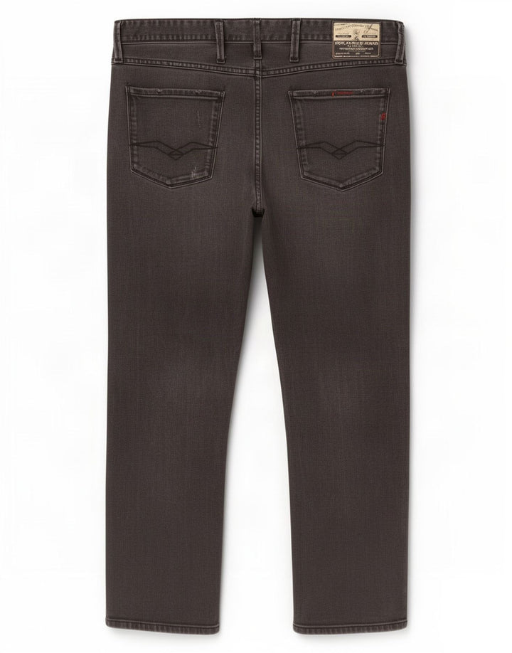 Replay Calça jeans reta masculina W36 L32 cinza